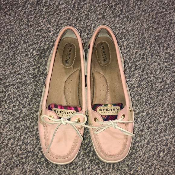 Pink Plaid Sperry Angelfish Shoes - Picture 3 of 7